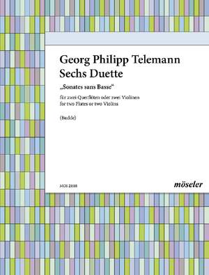 Telemann, Georg Philipp: Six sonatas op. 2 TWV 40:101-106