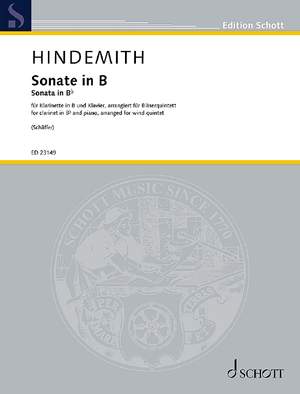 Hindemith, Paul: Sonate in B