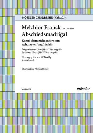 Franck, Melchior: Farewell madrigal 207
