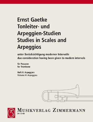 Gaetke, Ernst: Studies in Scales and Arpeggios Heft 2 Arpeggien
