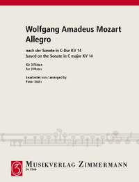 Mozart, Wolfgang Amadeus: Allegro based on the sonata C major KV 14