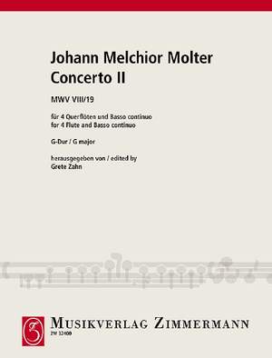 Molter, Johann Melchior: Concerto II G major MWV VIII/19