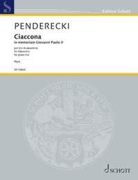 Penderecki, Krzysztof: Ciaccona - In memoriam Giovanni Paolo II