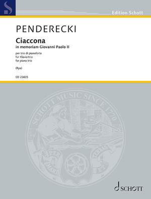 Penderecki, Krzysztof: Ciaccona - In memoriam Giovanni Paolo II