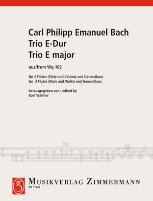 Bach, Carl Philipp Emanuel: Trio E major WV 162