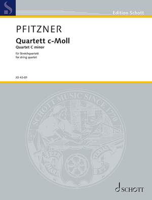 Pfitzner, Hans: Quartet C minor op. 50