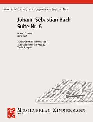 Bach, Johann Sebastian: Suite VI BWV 1012