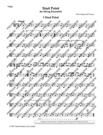 Maxwell Davies, Sir Peter: Start Point