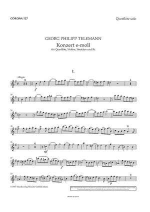 Telemann, Georg Philipp: Concerto E minor 127 TWV 52:e3