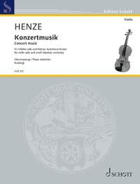 Henze, Hans Werner: Concert music