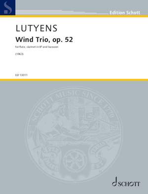 Lutyens, Elisabeth: Wind Trio op. 52