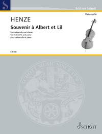 Henze, Hans Werner: Souvenir à Albert et Lil