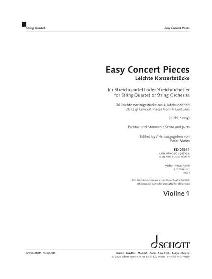 Easy Concert Pieces