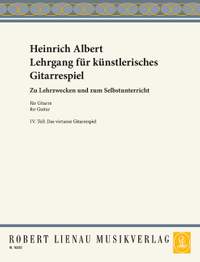 Albert, Heinrich: Lehrgang für künstlerisches Gitarrespiel Teil 4
