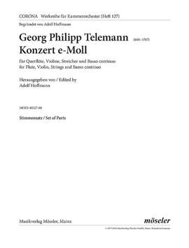 Telemann, Georg Philipp: Concerto E minor 127 TWV 52:e3