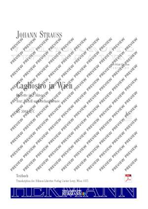 Strauß (Son), Johann: Cagliostro in Wien (Libretto)
