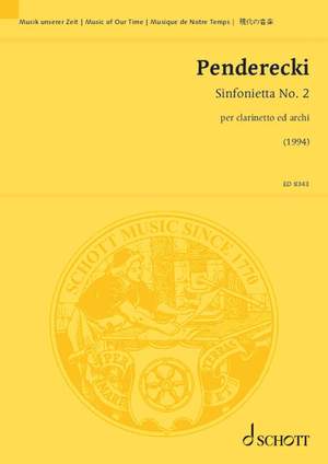 Penderecki, Krzysztof: Sinfonietta No. 2