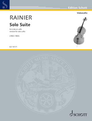 Rainier, Priaulx: Solo Suite