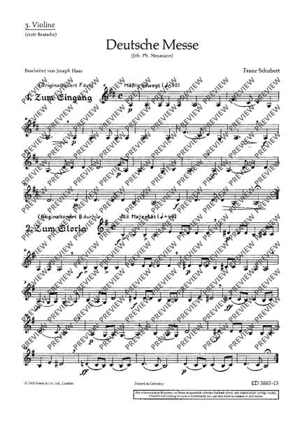 Schubert: Deutsche Messe D 872