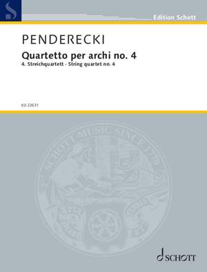 Penderecki, Krzysztof: String quartet no. 4