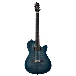 Godin A6 Ultra Electric Guitar - Denim Blue Flame