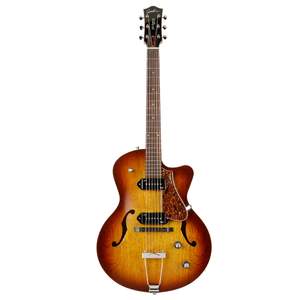 Godin 5th Avenue Semi-Acoustic Guitar - Cognac Burst Kingpin II P90