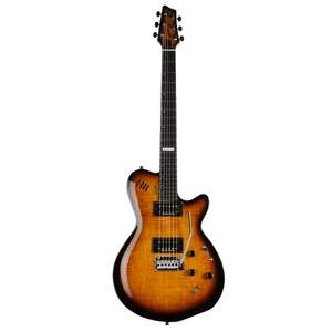 Godin LGXT 3 Voice Electric Guitar - Cognac Burst Flame