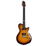 Godin LGXT 3 Voice Electric Guitar - Cognac Burst Flame Product Image