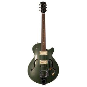 Godin Montreal Premiere LTD Semi-Acoustic Guitar - Desert Green with Bigsby and Bag