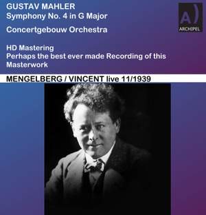 Mahler Symphony No. 4 conducted by Willem Mengelberg