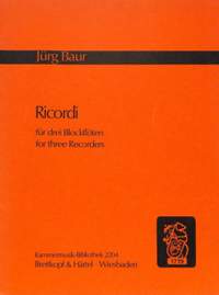 Baur, J: Ricordi