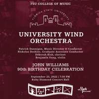 FSU University Wind Orchestra: John Williams 90th Birthday Celebration