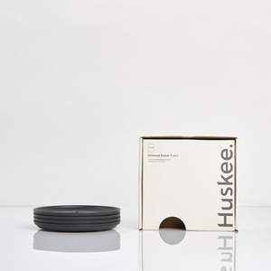 HuskeeCup Saucer 4-pack - Charcoal
