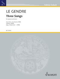 Le Gendre, Dominique: Three Songs