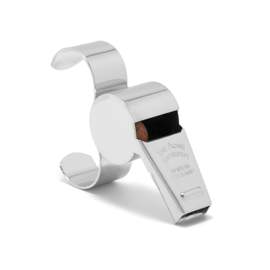 Acme 477/58.5 large brass thunderer finger whistle - nickel plated