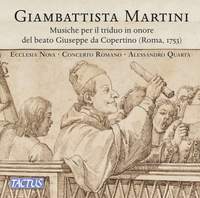 G.B. Martini: Musiche per il triduo in onore del beato Giuseppe da Copertino (Roma, 1753)