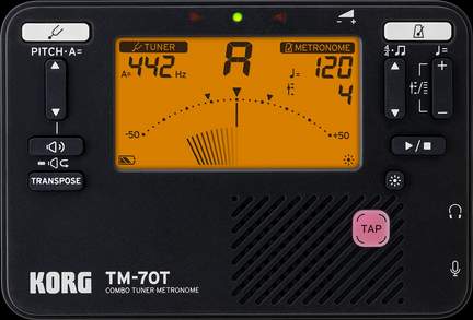 Korg TM-70T Tuner/Metronome Black