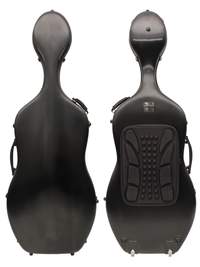 Young PC Cello Case 4/4 Brushed Black With Wheels & Backpack