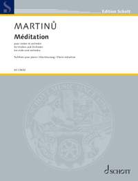 Martinů: Méditation