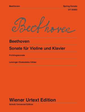 Beethoven: Sonata for violin and piano, op. 24