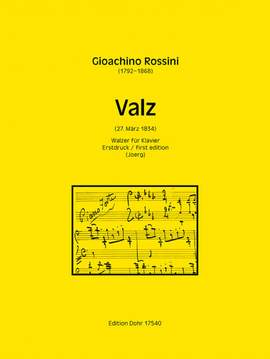 Rossini, G A: Valz (27 Marz 1834) E flat major