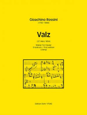 Rossini, G A: Valz (27 Marz 1834) E flat major