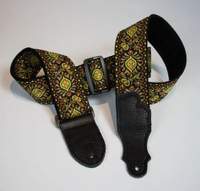 Franklin 2" Retro Folk Weave Guitar Strap - Yellow