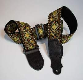 Franklin 2" Retro Folk Weave Guitar Strap - Yellow