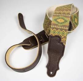Franklin 2" Old Aztec Canvas Guitar Strap - Olive
