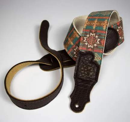 Franklin 2" Old Aztec Canvas Guitar Strap - Turquoise