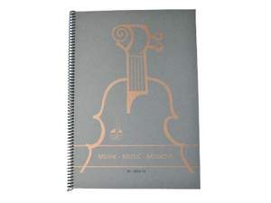 Notenbuch A4 hoch Spiralheftung 12 Systeme