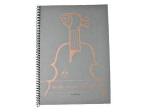 Notenbuch A4 hoch Spiralheftung 12 Systeme