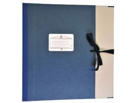 Notenmappe Quartformat blau