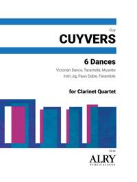 Guy Cuyvers: 6 Dances for Clarinet Quartet